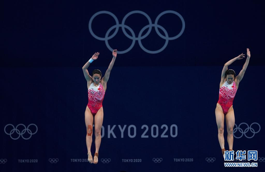中国组合施廷懋/王涵夺得东京奥运会女子双人3米跳板冠军