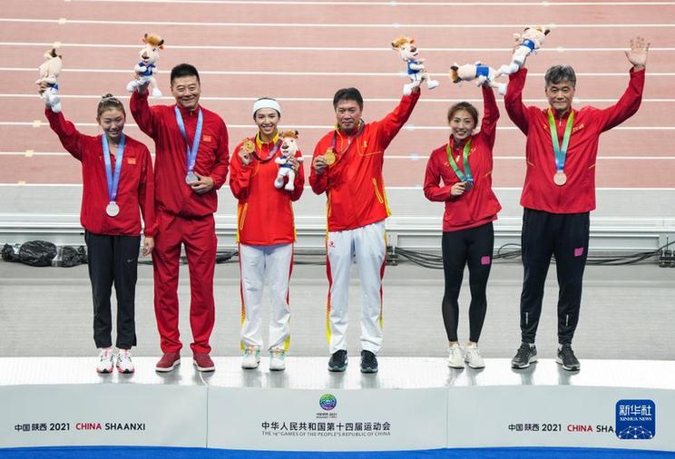 全运会-田径女子100米栏决赛：福建队选手林雨薇获得冠军