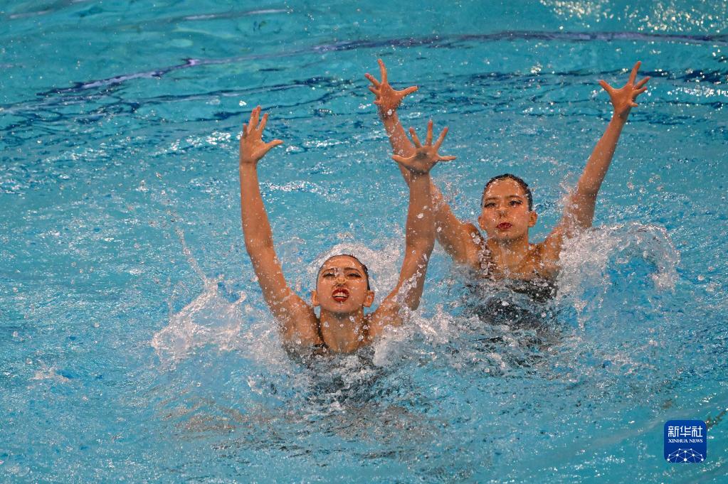 花样游泳全国锦标赛：上海市花样游泳队夺得双人项目冠军