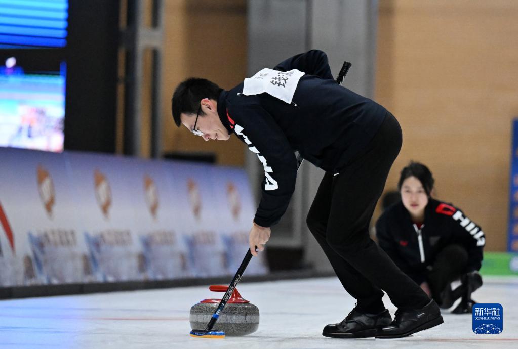 中国冰壶联赛·天津蓟州站混双决赛：北京队夺冠