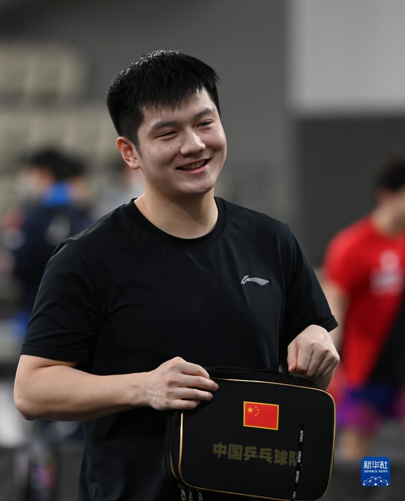 中国男队备战世乒赛预选赛