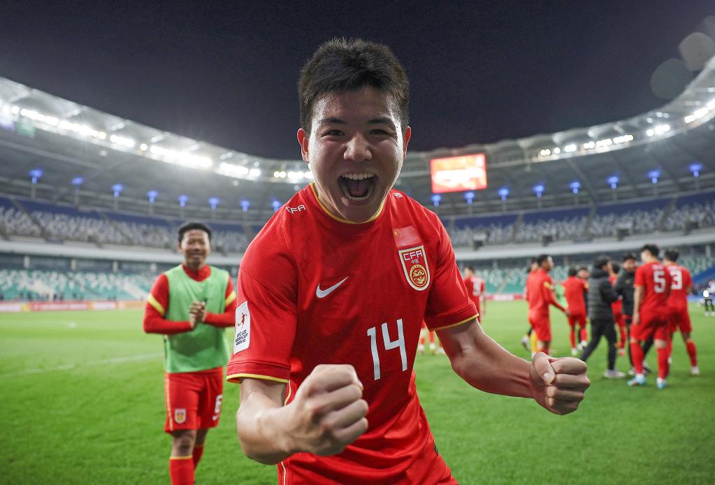U20男足亚洲杯：中国队2:0战胜卫冕冠军沙特队