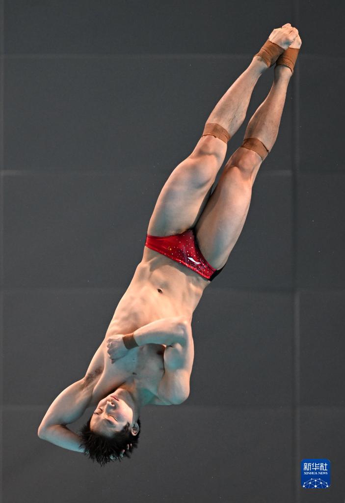 跳水世界杯西安站：王宗源获男子3米板冠军