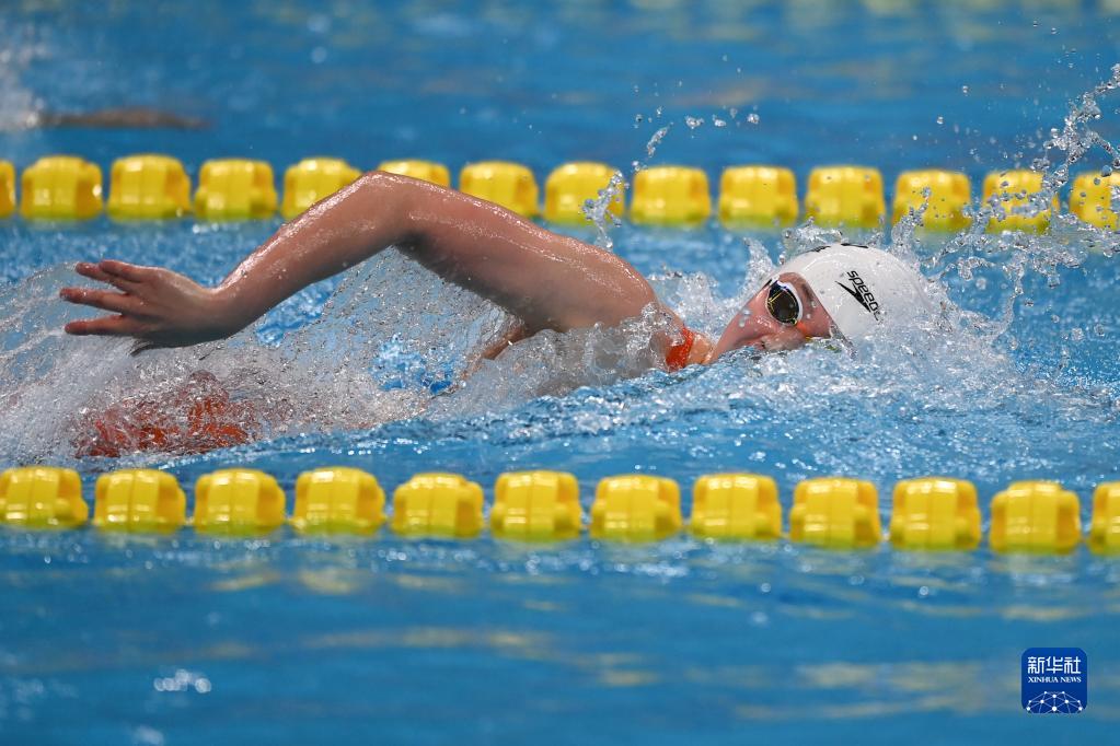 全国游泳冠军赛：李冰洁平女子400米自由泳亚洲纪录