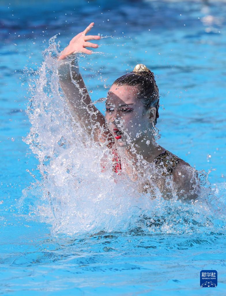 花样游泳世界杯埃及站：戴诗意获女子单人自由自选冠军