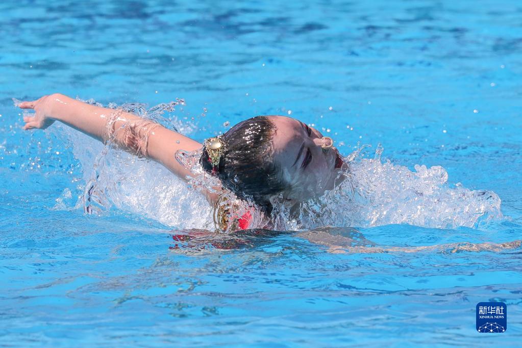 花样游泳世界杯埃及站：戴诗意获女子单人自由自选冠军