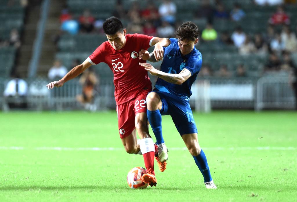 中国香港男足友谊赛一球负于泰国队