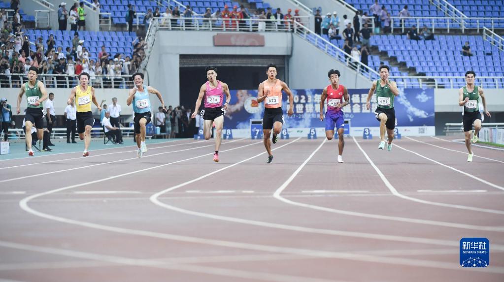田径——全国冠军赛：谢震业获男子100米冠军