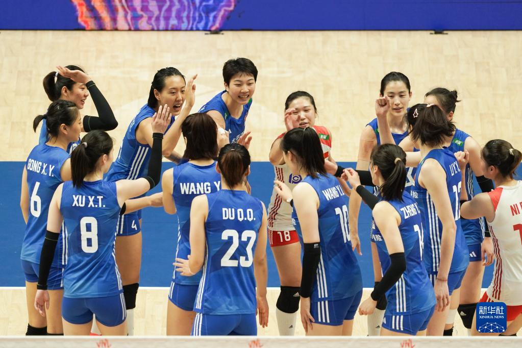 世界女排联赛：中国队胜美国队