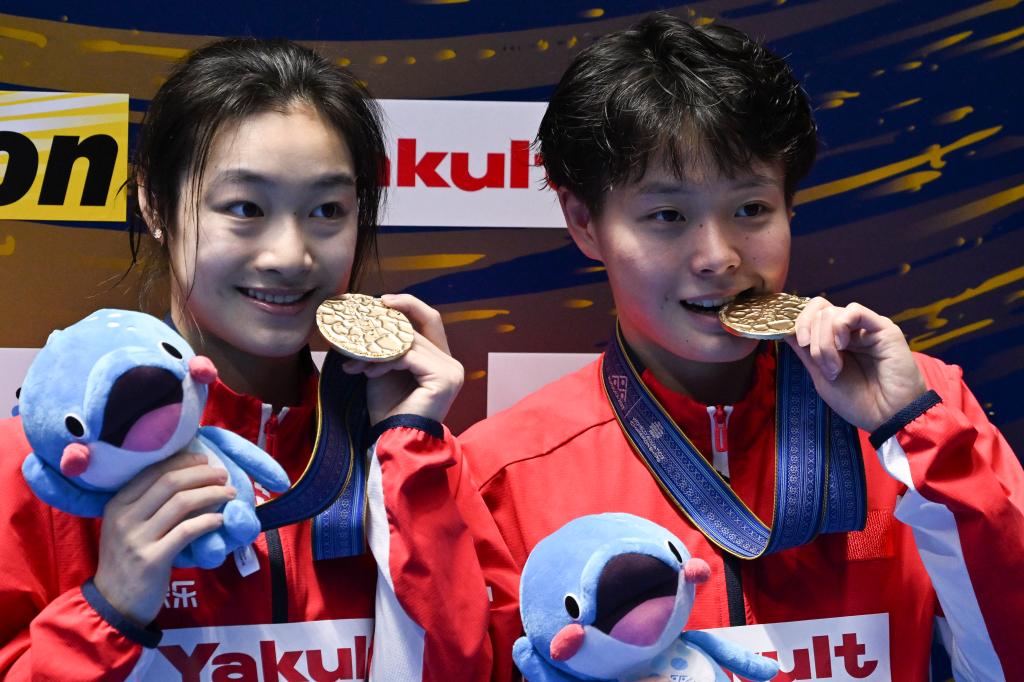中国花游队世锦赛创历史 跳水队延续夺金势头