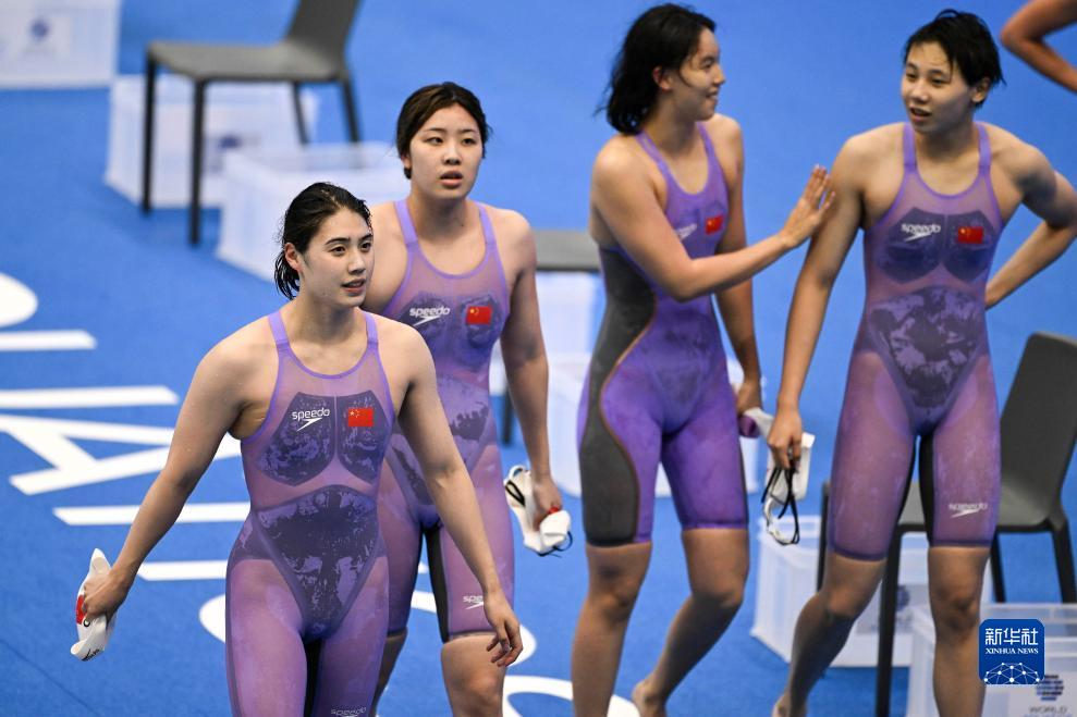 游泳世锦赛——女子4X100米自由泳接力：中国队夺得季军