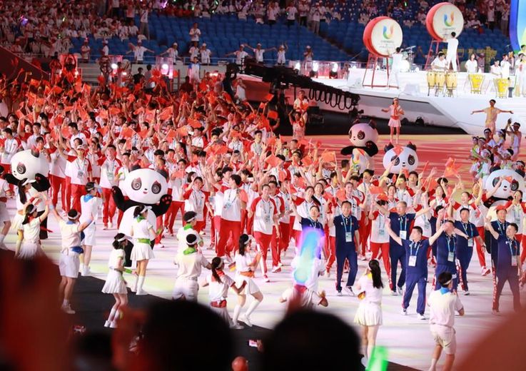青春盛会 直击大运会开幕丨成都大运会开幕式如期而至 中国体育代表团压轴入场