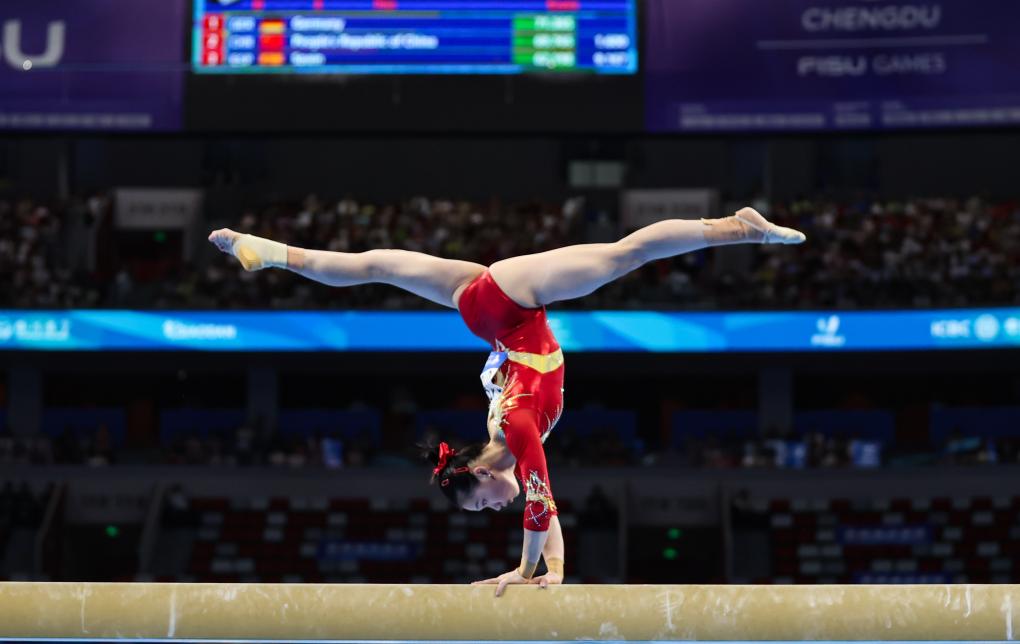成都大运会丨中国队包办大运会体操男女团体冠军