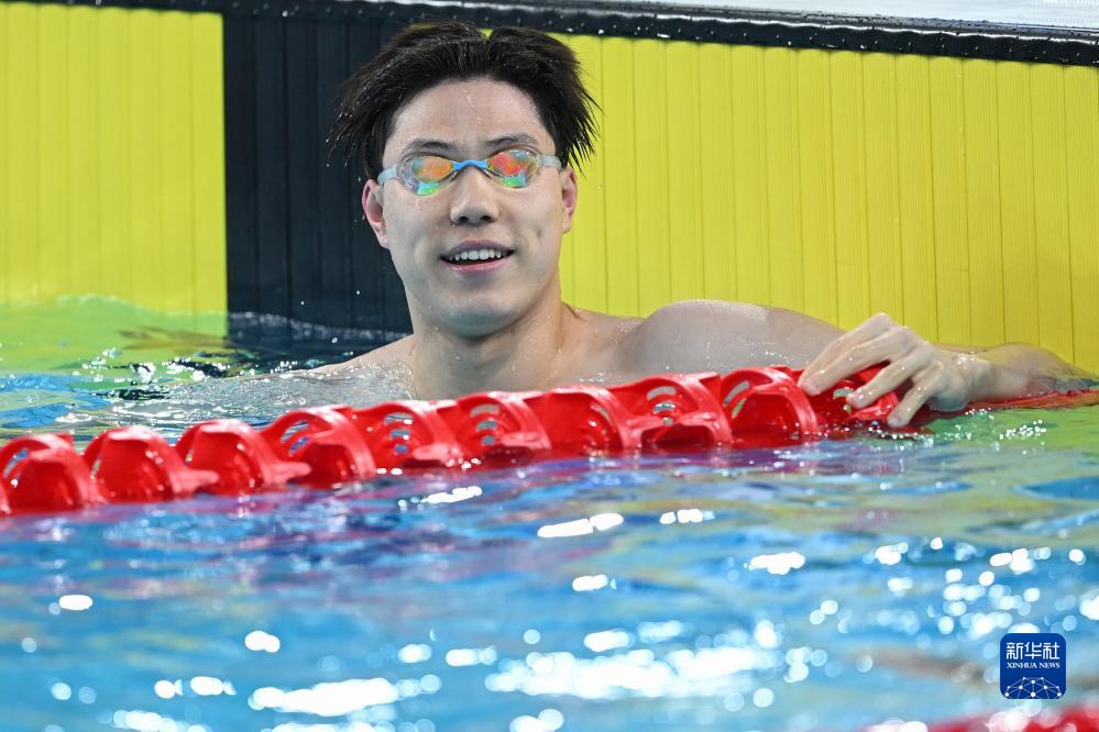 成都大运会｜游泳——男子50米蛙泳：覃海洋夺冠
