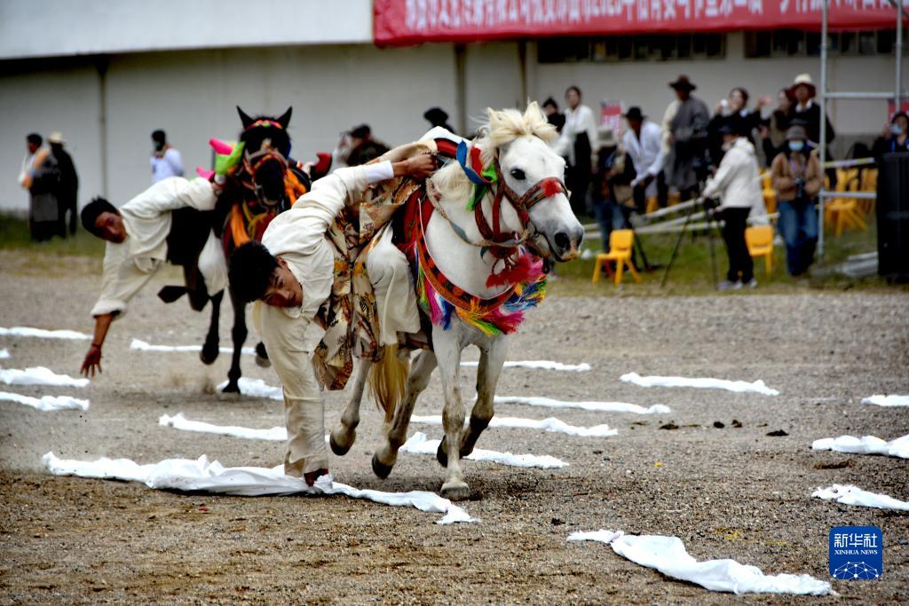 西藏那曲恰青赛马节开幕