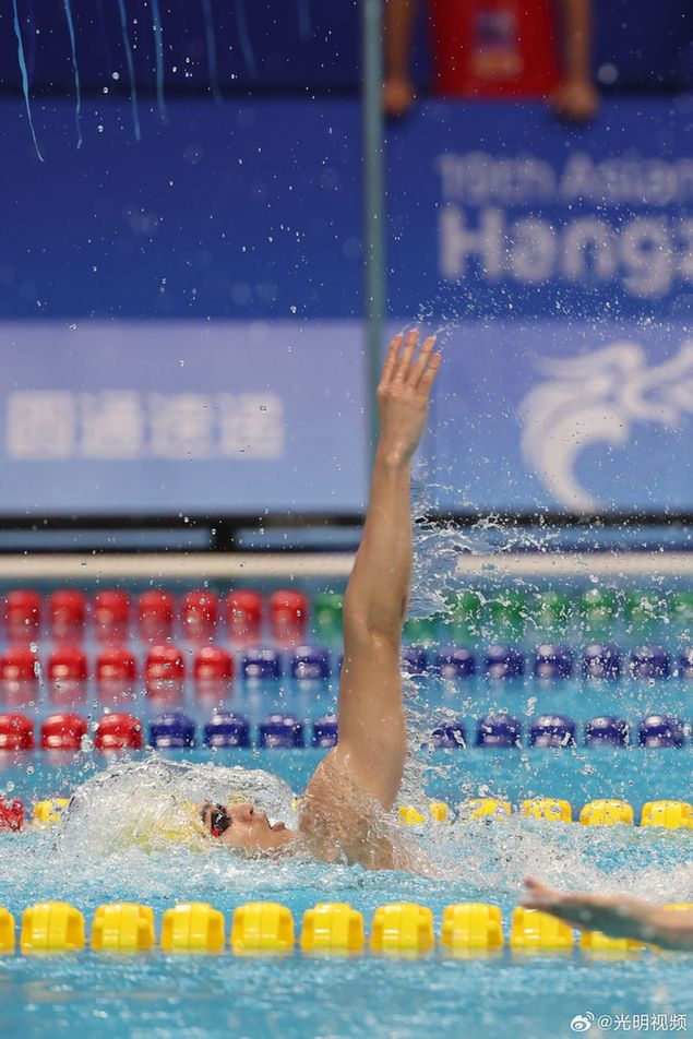 杭州亚运会中国游泳队包揽首日比赛7枚金牌(组图)