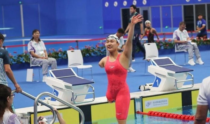 杭州亚残运会丨蒋裕燕破亚洲纪录夺金 期待在泳池里继续超越自我