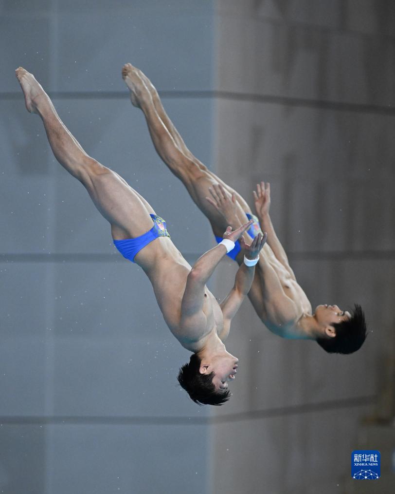 跳水——游泳世锦赛选拔赛：男子双人10米跳台赛况