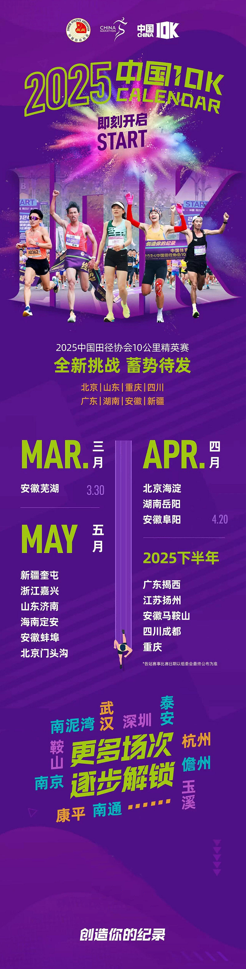 中国田径协会10公里精英赛2025赛季全面升级，精彩启航