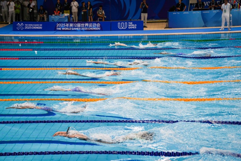 成都世运会｜绝地逆转！中国队卫冕女子4×100米蹼泳接力冠军