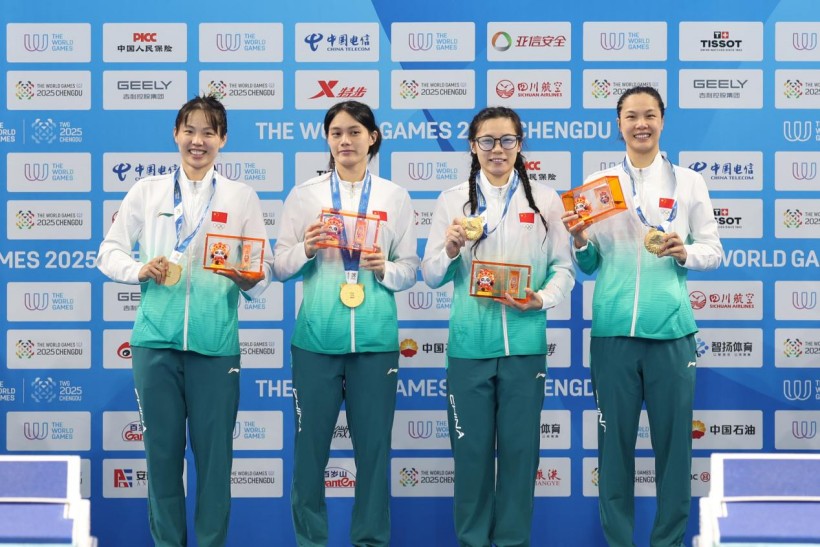 成都世运会｜绝地逆转！中国队卫冕女子4×100米蹼泳接力冠军