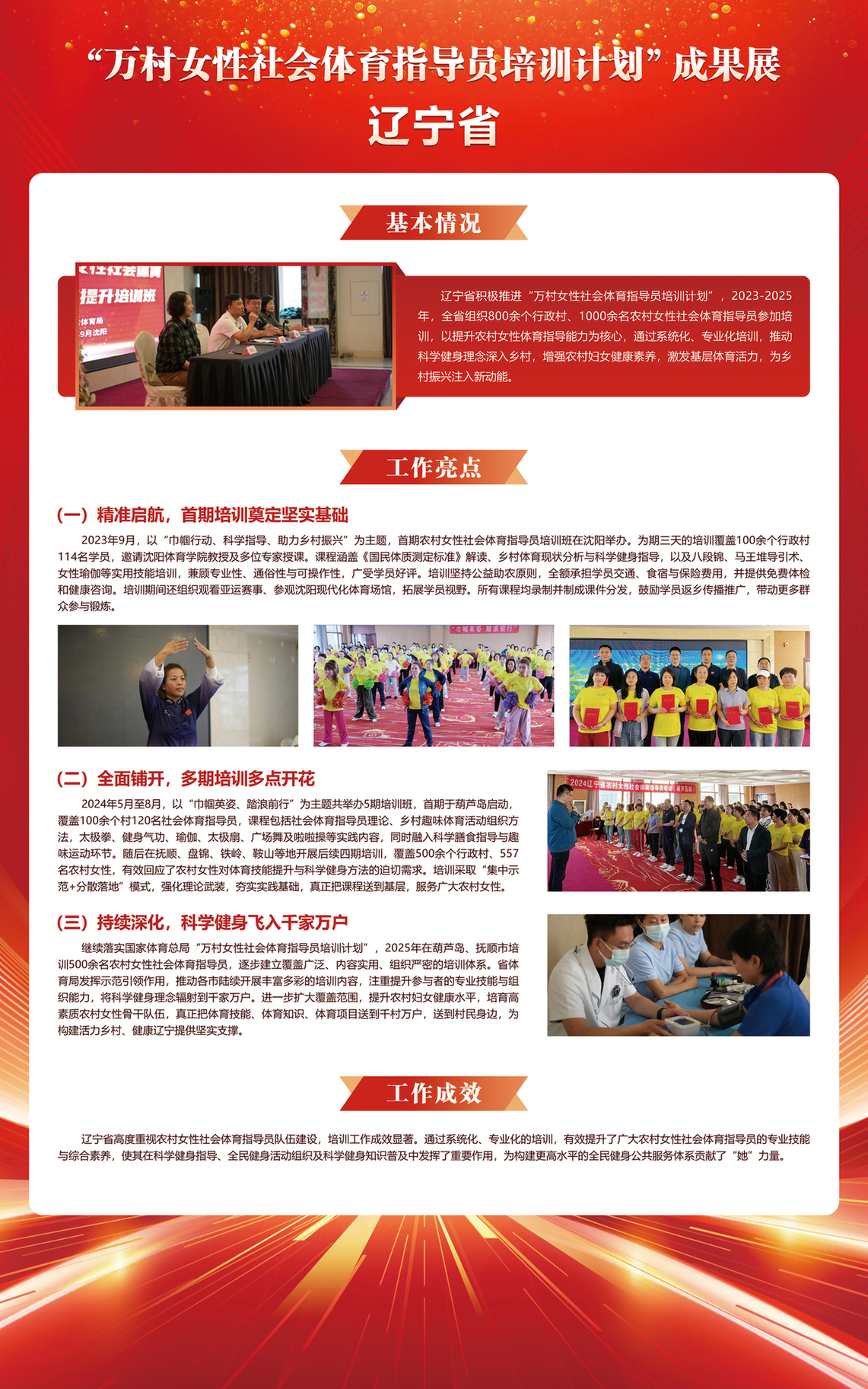 辽宁：“百”村女性展体育技能 “千”名巾帼助乡村振兴