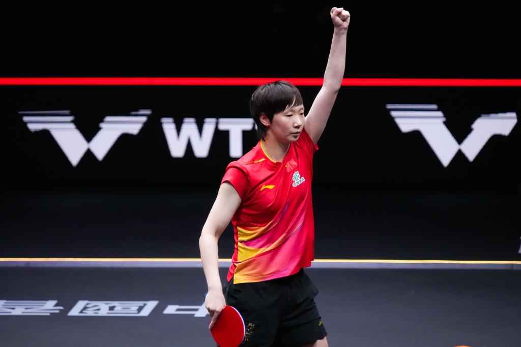 WTT总决赛:“莎头”首战告捷 王楚钦男单逆转