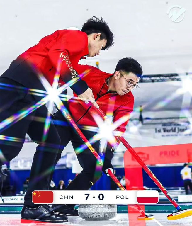 冰壶奥运落选赛:零封波兰队 中国男队锁定循环赛第一