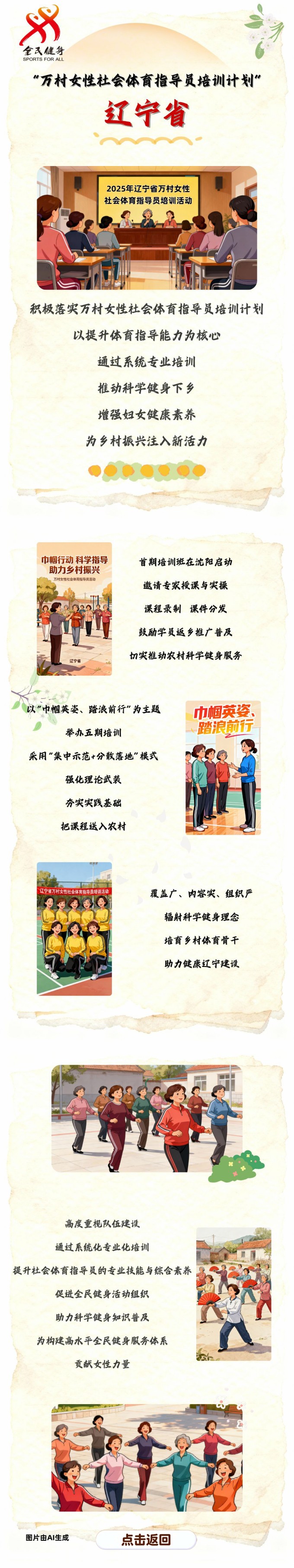 【万村女性社会体育指导员培训计划回眸】辽宁省