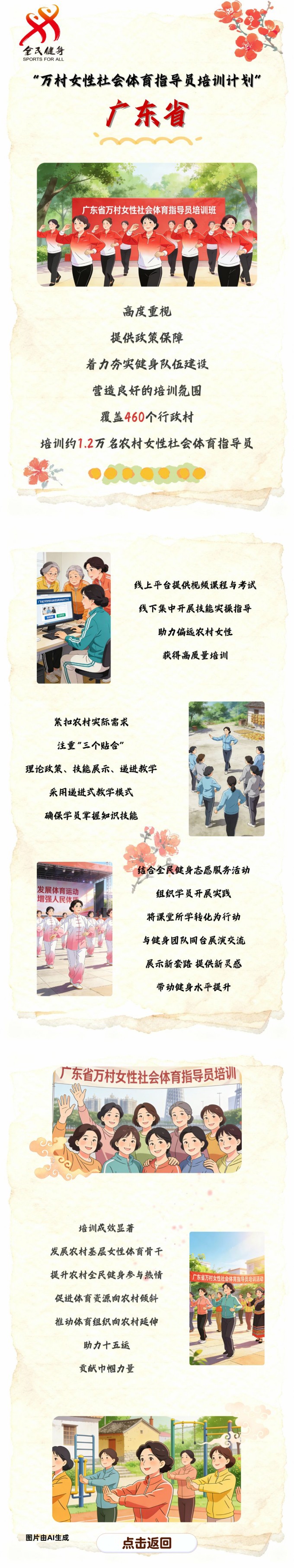 【万村女性社会体育指导员培训计划回眸】广东省