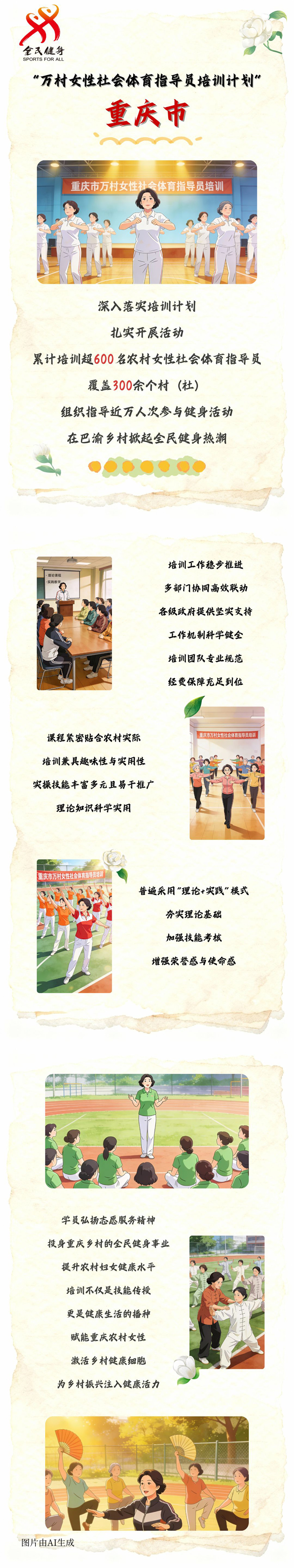 【万村女性社会体育指导员培训计划回眸】重庆市