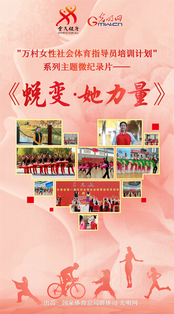 巾帼展风采 体育助振兴——“万村女性社会体育指导员培训计划”系列主题微纪录片即将正式上线