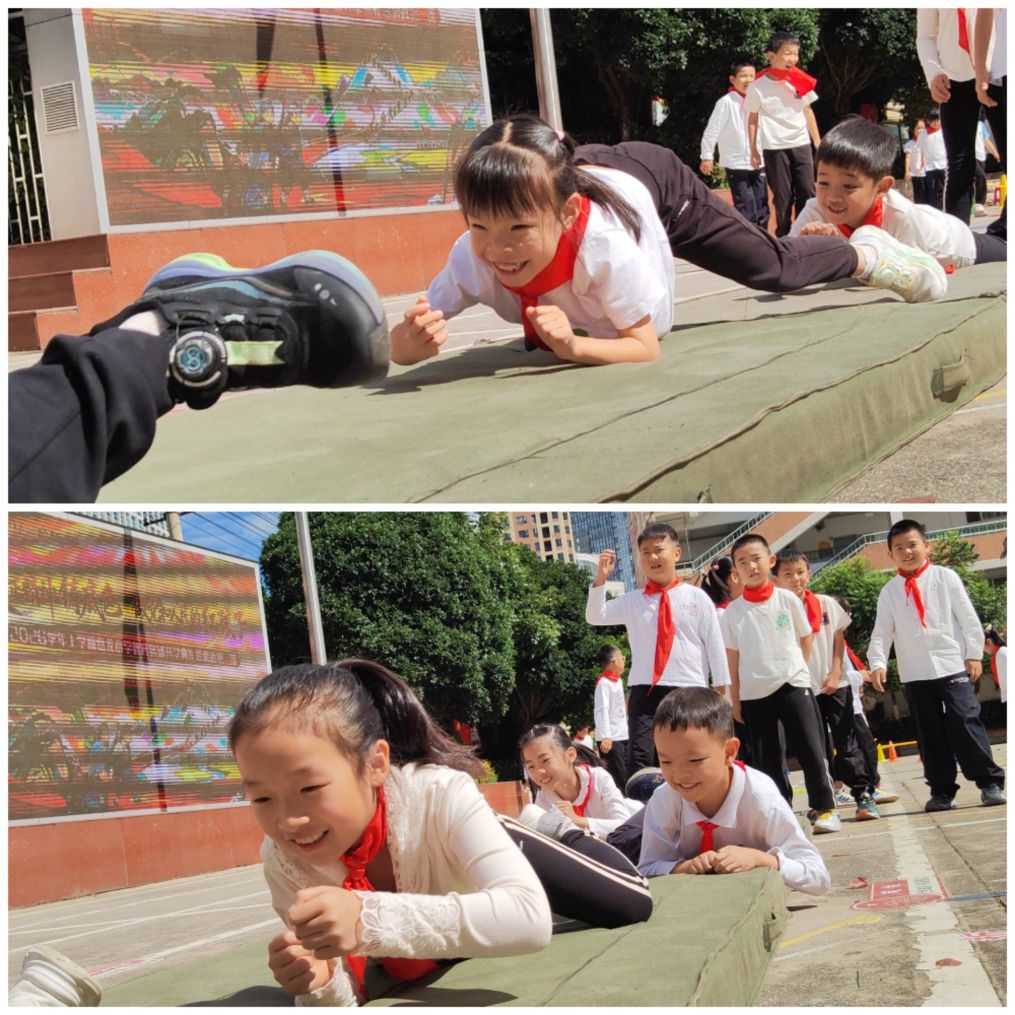 追光丨开学第一课,这所小学把“长征路”搬到操场