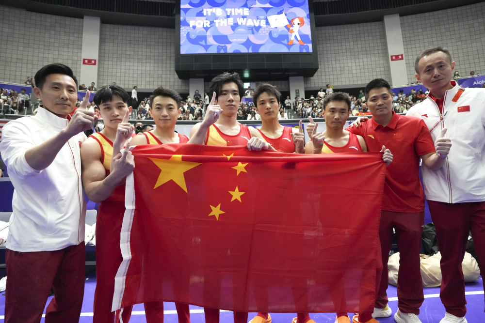 亚运会|逆转日本 中国体操男团实现三连冠