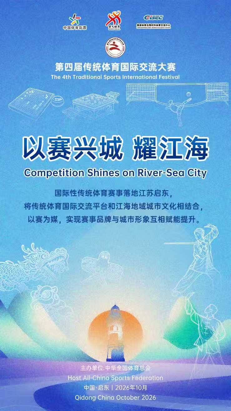 第四届传统体育国际交流大赛赛事海报发布