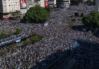特写：百万球迷迎接阿根廷队凯旋