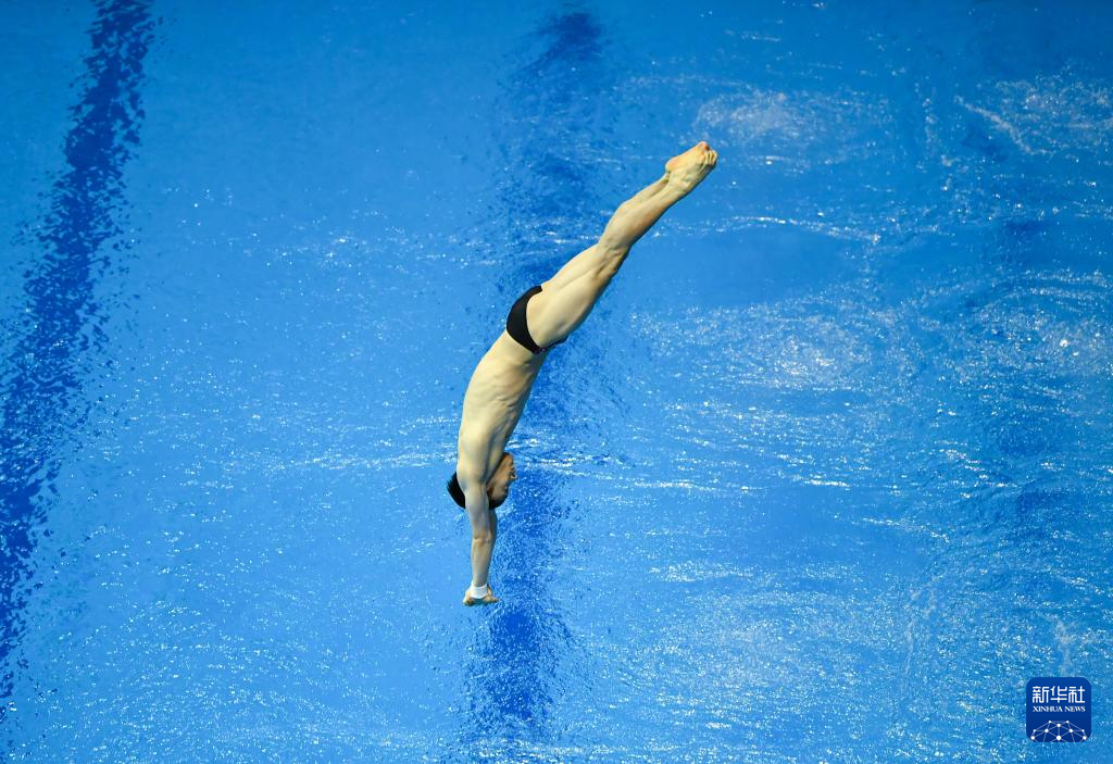 跳水——世界杯柏林站：练俊杰男子10米台夺冠