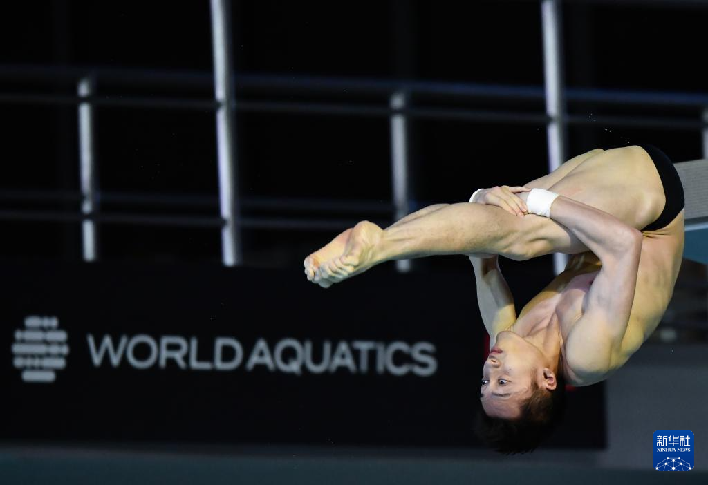 跳水——世界杯柏林站：练俊杰男子10米台夺冠