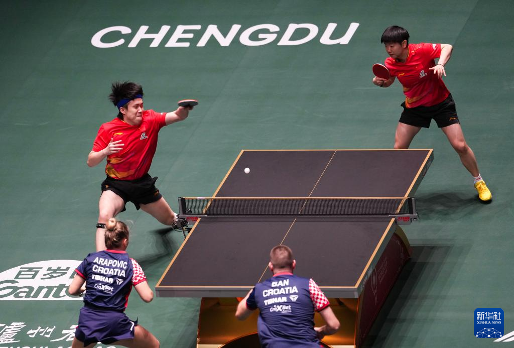 乒乓球——混合团体世界杯：中国队胜克罗地亚队