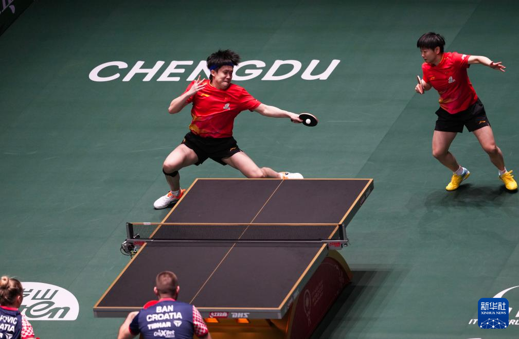 乒乓球——混合团体世界杯：中国队胜克罗地亚队