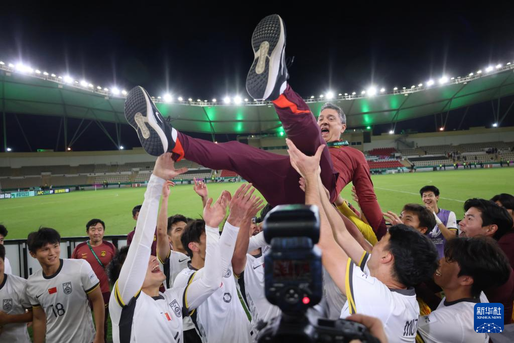 足球——U23亚洲杯:中国队晋级决赛