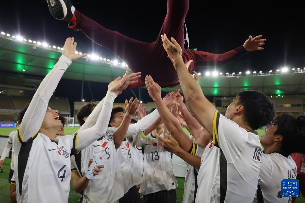 足球——U23亚洲杯:中国队晋级决赛