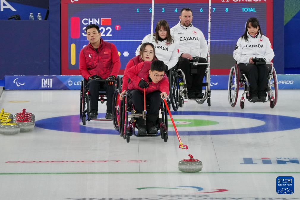 冬残奥会——轮椅冰壶混合团体金牌赛:中国队获得亚军