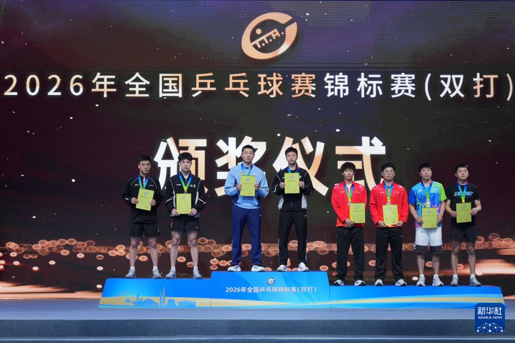 乒乓球全锦赛男双:马龙/许昕夺冠