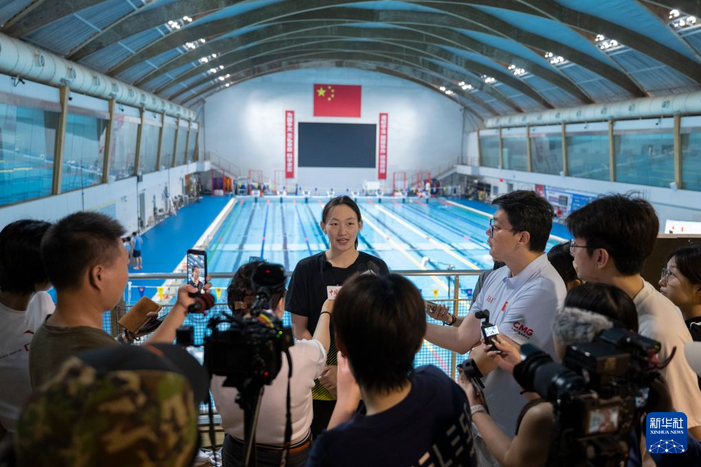 国家游泳队举办出征亚运会公开课