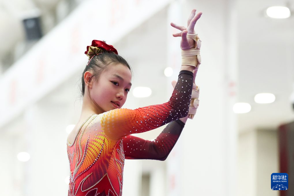 中国体操女队在京进行亚运会、世锦赛实战测验
