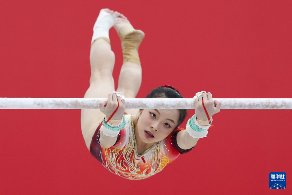 中国体操女队在京进行亚运会、世锦赛实战测验