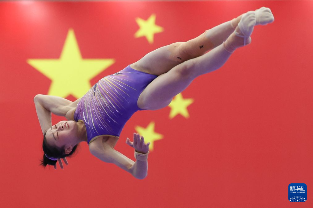 中国体操女队在京进行亚运会、世锦赛实战测验